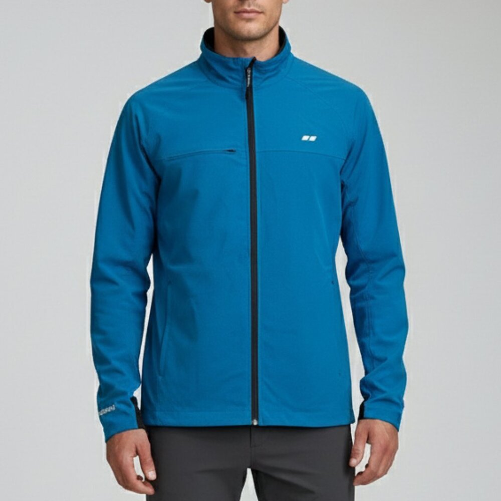 Golf Rain Jacket Aquapel Rip Stop Blue Large